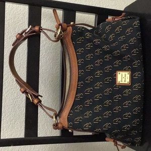 Dooney and Bourke Canvas and Leather Hobo